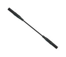 22.311-.25M-0 - MUELLER ELECTRIC - 22.311-.25M-0 - Banana Test Lead, 4mm Banana Plug, Shrouded, 4mm Banana Plug, Shrouded, 9.8 ", 250 mm, Black