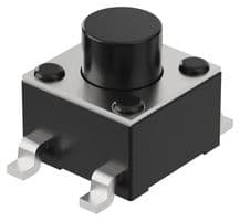 SWT0210-045026GSA - GCT - SWT0210-045026GSA - Tactile Switch, SPST-NO, SWT0210 Series, Top Actuated, Surface Mount, Round Button, 260 gf