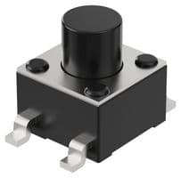 SWT0211-050010GSA - GCT - SWT0211-050010GSA - Tactile Switch, SPST-NO, SWT0211 Series, Top Actuated, Surface Mount, Round Button, 100 gf
