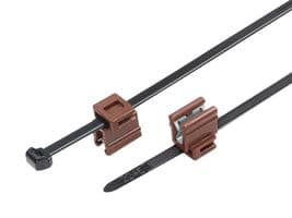 156-01154 T50ROSEC4B-PA66W-BK - HELLERMANNTYTON - 156-01154 T50ROSEC4B-PA66W-BK - Cable Tie, Nylon 6.6 UV Resistant (Polyamide 6.6 UV Resistant), Black, 200 mm, 4.6 mm, 45 mm