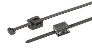 156-00698 T50ROSEC5B-PA66W-BK - HELLERMANNTYTON - 156-00698 T50ROSEC5B-PA66W-BK - Cable Tie, Nylon 6.6 UV Resistant (Polyamide 6.6 UV Resistant), Black, 200 mm, 4.6 mm, 45 mm