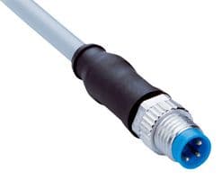 YM8U13-030VA1XLEAX - SICK - YM8U13-030VA1XLEAX - Sensor Cable, A Coded, M8 Plug, Free End, 3 Positions, 3 m, 9.8 ft