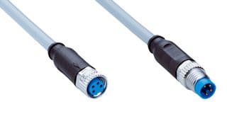 YF8U14-050VA3M8U14 - SICK - YF8U14-050VA3M8U14 - Sensor Cable, A Coded, M8 Receptacle, M8 Plug, 4 Positions, 5 m, 16.4 ft