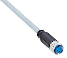 YF8U13-030VA1XLEAX - SICK - YF8U13-030VA1XLEAX - Sensor Cable, A Coded, M8 Receptacle, Free End, 3 Positions, 3 m, 9.8 ft