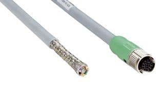 YF2ASD-020XXXXLECX - SICK - YF2ASD-020XXXXLECX - Sensor Cable, A Coded, M12 Receptacle, Free End, 17 Positions, 2 m, 6.6 ft