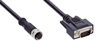 YF2AAD-050VD5MHDAC - SICK - YF2AAD-050VD5MHDAC - Sensor Cable, M12 Receptacle, D Sub Plug, 17 Positions, 5 m, 16.4 ft