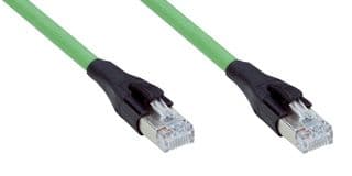 YMRJA8-010EG1MRJA8 - SICK - YMRJA8-010EG1MRJA8 - Ethernet Cable, Cat6a, RJ45 Plug to RJ45 Plug, STP (Shielded Twisted Pair), Green, 1 m, 3.3 ft