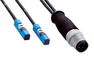 MZT8-2V8PSWKQT - SICK - MZT8-2V8PSWKQT - Cylinder Sensor, T-Type, 10 to 30 VDC, Digital - 2x PNP-NO, Cable with 4 Pin M12 Connector