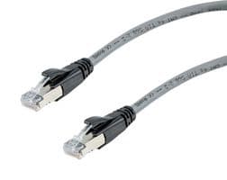 TRD626ASP-GRY-25F - L-COM - TRD626ASP-GRY-25F - Ethernet Cable, 10 Gigabit, 26AWG, Cat6a, RJ45 Plug to RJ45 Plug