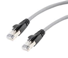 TRD626ASR-GRY-1F - L-COM - TRD626ASR-GRY-1F - Ethernet Cable, 10 Gigabit, 26AWG, Cat6a, RJ45 Plug to RJ45 Plug