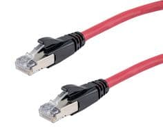 TRD626ASR-RED-10F - L-COM - TRD626ASR-RED-10F - Ethernet Cable, 10 Gigabit, 26AWG, Cat6a, RJ45 Plug to RJ45 Plug