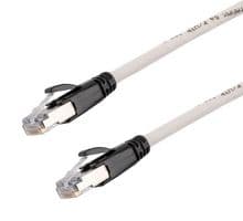 TRD626ASR-WHT-25F - L-COM - TRD626ASR-WHT-25F - Ethernet Cable, 10 Gigabit, 26AWG, Cat6a, RJ45 Plug to RJ45 Plug