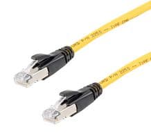 TRD626ASR-YLW-10F - L-COM - TRD626ASR-YLW-10F - Ethernet Cable, 10 Gigabit, 26AWG, Cat6a, RJ45 Plug to RJ45 Plug