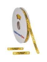 556-21064 TIPTAG15X65YE-PO-YE - HELLERMANNTYTON - 556-21064 TIPTAG15X65YE-PO-YE - Wire Marker, Thermal Transfer, Blank (No Legend), Yellow, 65mm x 15mm