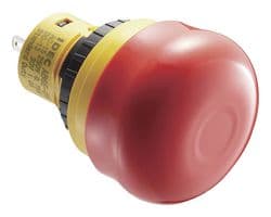 AB6E-3BV02PRH - IDEC - AB6E-3BV02PRH - Emergency Stop Switch, DPST-NC, Pushlock Pull/Turn Reset, Solder Lug, 5 A, 125 V