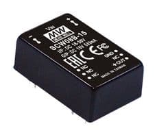 SCW08B-05 - MEAN WELL - SCW08B-05 - Isolated Through Hole DC/DC Converter, Industrial, DIP, 2:1, 8 W, 1 Output, 5 V
