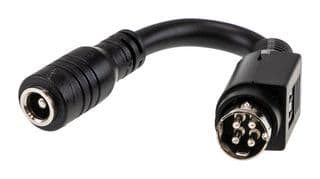 DC PLUG-P1J-R7B - MEAN WELL - DC PLUG-P1J-R7B - Power DC Adapter, Barrel Plug to Circular Plug, Black, 2.1mm x 5.5mm x 11mm, 4-Position