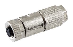 MSDS-04BFFD-SL8001 - AMPHENOL LTW - MSDS-04BFFD-SL8001 - Sensor Connector, Field Installable IDC, M Series, M12, Female, 4 Positions, IDC / IDT Socket