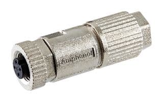 MSAS-04BFFD-SL8001 - AMPHENOL LTW - MSAS-04BFFD-SL8001 - Sensor Connector, Field Installable IDC, M Series, M12, Female, 4 Positions, IDC / IDT Socket