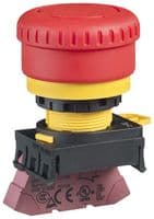 YW1B-V4P01R - IDEC - YW1B-V4P01R - Emergency Stop Switch, 40mm, Red Button, SPST-NO, Pushlock Pull/Turn Reset, Push In, 10 A, 110 V