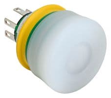 XW1E-LV3SG02QBTWR - IDEC - XW1E-LV3SG02QBTWR - Emergency Stop Switch, 22mm, White Button, DPST-NC, Pushlock Pull/Turn Reset