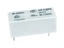 HF118FK/12-Z1T - HONGFA - HF118FK/12-Z1T - Power Relay, Miniature, SPDT, 12 VDC, 8 A, HF118FK Series, Through Hole, Non Latching