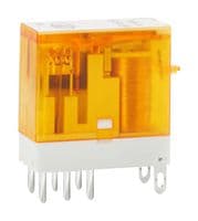 HF157F/24-2Z25FD1 - HONGFA - HF157F/24-2Z25FD1 - Power Relay, Miniature, DPDT, 24 VDC, 8 A, HF157F Series, Socket, Non Latching