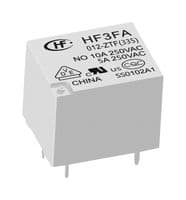HF3FA/005-ZSTF - HONGFA - HF3FA/005-ZSTF - Power Relay, Subminiature, SPDT, 5 VDC, 10 A, HF3FA Series, Through Hole, Non Latching