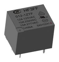 HF3FF/005-1HST - HONGFA - HF3FF/005-1HST - Power Relay, Subminiature, SPST-NO, 5 VDC, 10 A, HF3FF Series, Through Hole, Non Latching