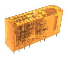 HFA6/24-4H2DTGF - HONGFA - HFA6/24-4H2DTGF - Safety Relay, w/Gold Plated Contacts, 24 VDC, 4PST-NO, DPST-NC, HFA6 Series, Through Hole, 6 A