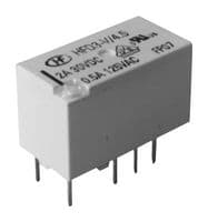 HFD3-V/12 - HONGFA - HFD3-V/12 - Signal Relay, 12 VDC, DPDT, 4 A, HFD3-V Series, Through Hole, Non Latching