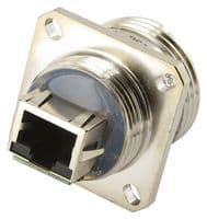 RJFTV2SA1ZN - AMPHENOL SOCAPEX - RJFTV2SA1ZN - In-Line Adapter, Cat5e, Adapter, In-Line, RJ45 Jack, RJ45 Jack, RJFTV Series