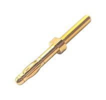 BU-168-M3-13MM - MUELLER ELECTRIC - BU-168-M3-13MM - Banana Test Connector, 3mm Plug, M3 Thread, 31.5mm OAL, Plug, 20 A, Gold Plated Contacts