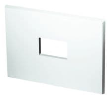 A/MOUNTING PLATE WHITE R2 - ACI - A/MOUNTING PLATE WHITE R2 - Decorative Wall Mounting Plate, Room Sensors, 133.43mm L x 177.77mm W x 8.13mm H, White, ABS