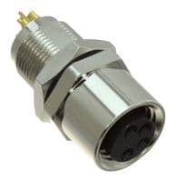 855-A04-203R004 - NORCOMP - 855-A04-203R004 - Sensor Connector, VULCON M8 Series, M8, Female, 4 Positions, Solder Socket, Straight Panel Mount