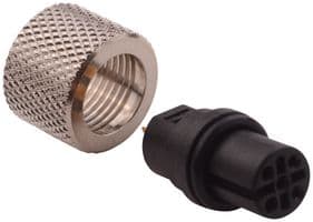 858-005-203RSU4 - NORCOMP - 858-005-203RSU4 - Sensor Connector, VULCON M12 Series, M12, Female, 5 Positions, Solder Socket