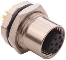 859-008-203R004 - NORCOMP - 859-008-203R004 - Sensor Connector, VULCON M12 Series, M12, Female, 8 Positions, Solder Socket