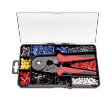 MP-PC25283E - MULTICOMP PRO - MP-PC25283E - Tool Set, 1201 Pieces of 1x Crimping Pliers, 7-23 AWG Crimping Gauge, Close End Connectors