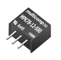 MPK78-12-500 - MULTICOMP PRO - MPK78-12-500 - Non Isolated POL DC/DC Converter, 12/-12V, 0.5/-0.2A, ITE & Industrial, SIP, 2 Output, 12 V, 500 mA