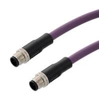 TRGB401-P3P-1M - L-COM - TRGB401-P3P-1M - Sensor Cable, M12 Plug, M12 Plug, 4 Positions, 1 m, 3.3 ft