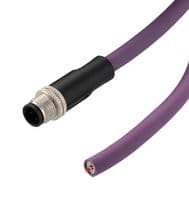 TRGB404-P3P-5M - L-COM - TRGB404-P3P-5M - Sensor Cable, M12 Plug, Free End, 4 Positions, 5 m, 16.4 ft