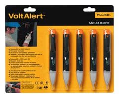FLK-1ACA1II-5 - FLUKE - FLK-1ACA1II-5 - Voltage Tester, APAC, 5-Pack, 90V to 1kV, LED Indicator, -10 °C, 50 °C, VoltAlert Series