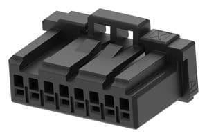 1-1939758-8 - TE CONNECTIVITY - 1-1939758-8 - Connector Housing, 1 Row, Black, Dynamic D-1000 Series, Receptacle, 8 Ways, 2 mm