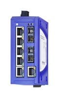 942132012 - HIRSCHMANN - 942132012 - Switch, 8 Ports, Industrial, Unmanaged Fast Ethernet, DIN Rail, RJ45 x 6, SC x 2, 10Mbps, 100Mbps