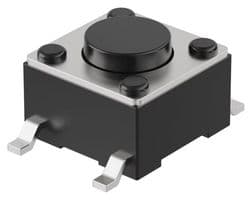 SWT0310-043016GSA - GCT - SWT0310-043016GSA - Tactile Switch, SPST-NO, SWT0310 Series, Top Actuated, Surface Mount, Round Button, 160 gf