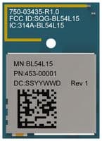 453-00001C - EZURIO - 453-00001C - Bluetooth Module, Trace Antenna, 2.48 GHz, ADC, GPIO, I2C, I2S, PDM, PWM, SPI, UART