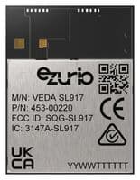 453-00220C - EZURIO - 453-00220C - Wi-Fi & Bluetooth Module, 8MB, SoC, Trace Pad, 2.4GHz, GPIO/HCI/I2C/I2S/PWM/SDIO/SPI/UART/USART