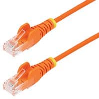 N6PAT150CMORS - STARTECH - N6PAT150CMORS - Ethernet Cable, 1.5m Orange Slim CAT6 Ethernet Cable, Snagless RJ45 28AWG Pure Bare Copper, LSZH