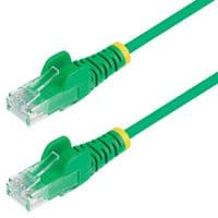 N6PAT50CMGNS - STARTECH - N6PAT50CMGNS - Ethernet Cable, 50cm Green Slim CAT6 Ethernet Cable, Snagless RJ45, 28AWG Pure Bare Copper, LSZH