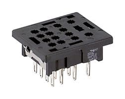 SY4S-51 - IDEC - SY4S-51 - Relay Socket, Panel, Solder Lug, 14 Pins, 7 A, 300 V, RU Series
